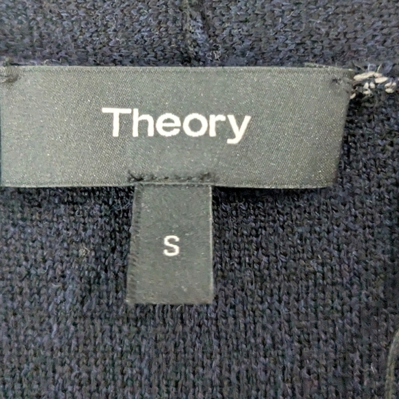 NEW Theory Armelle Wool Long Striped Cardigan - Picture 4 of 7